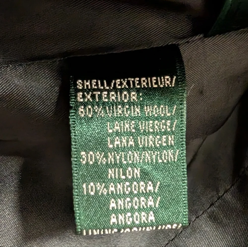 Lauren Ralph Lauren Wool Angora Blend Black Blazer Jacket 4P